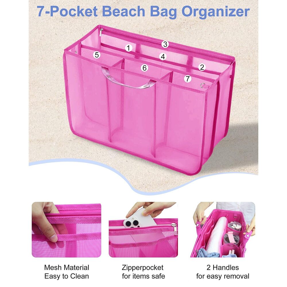 2883 Beach Bag Organizer Inserts Compatible With Xlarge Bogg Bag View 3